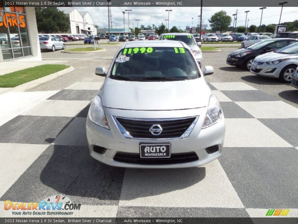 2013 Nissan Versa 1.6 SV Sedan Brilliant Silver / Charcoal Photo #2