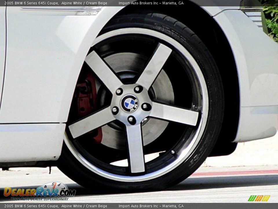 2005 BMW 6 Series 645i Coupe Alpine White / Cream Beige Photo #24