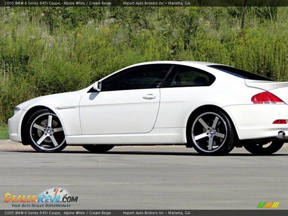 2005 BMW 6 Series 645i Coupe Alpine White / Cream Beige Photo #26