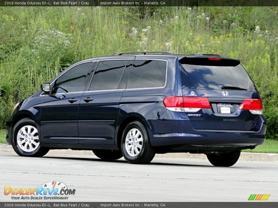 2009 Honda Odyssey EX-L Bali Blue Pearl / Gray Photo #3