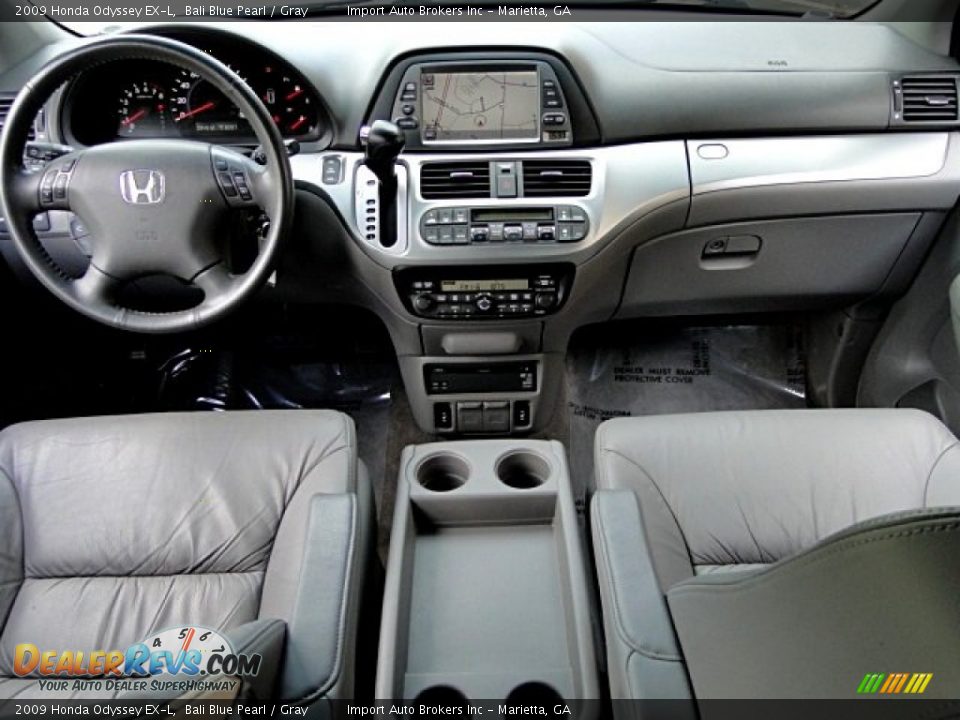 2009 Honda Odyssey EX-L Bali Blue Pearl / Gray Photo #9