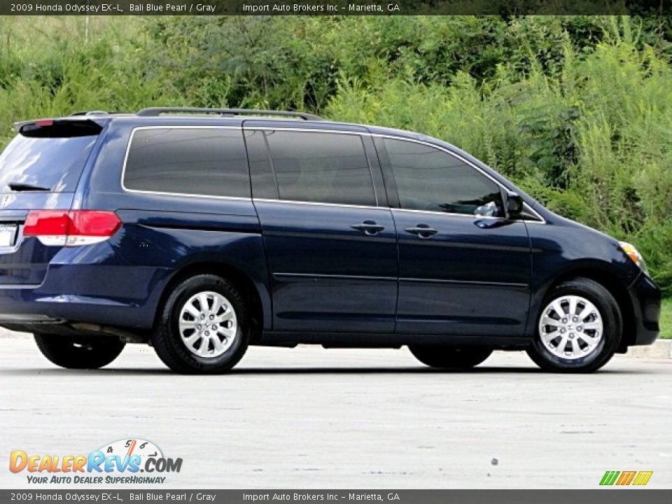 2009 Honda Odyssey EX-L Bali Blue Pearl / Gray Photo #22