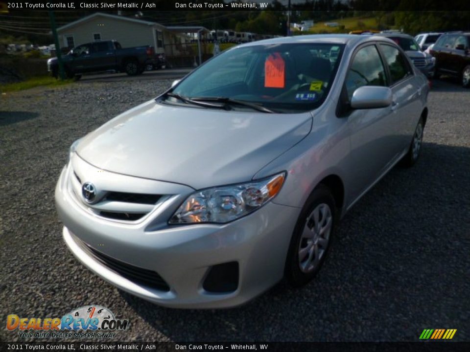 2011 Toyota Corolla LE Classic Silver Metallic / Ash Photo #3