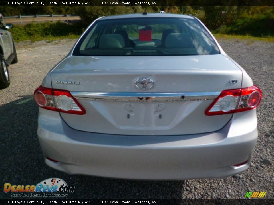 2011 Toyota Corolla LE Classic Silver Metallic / Ash Photo #5