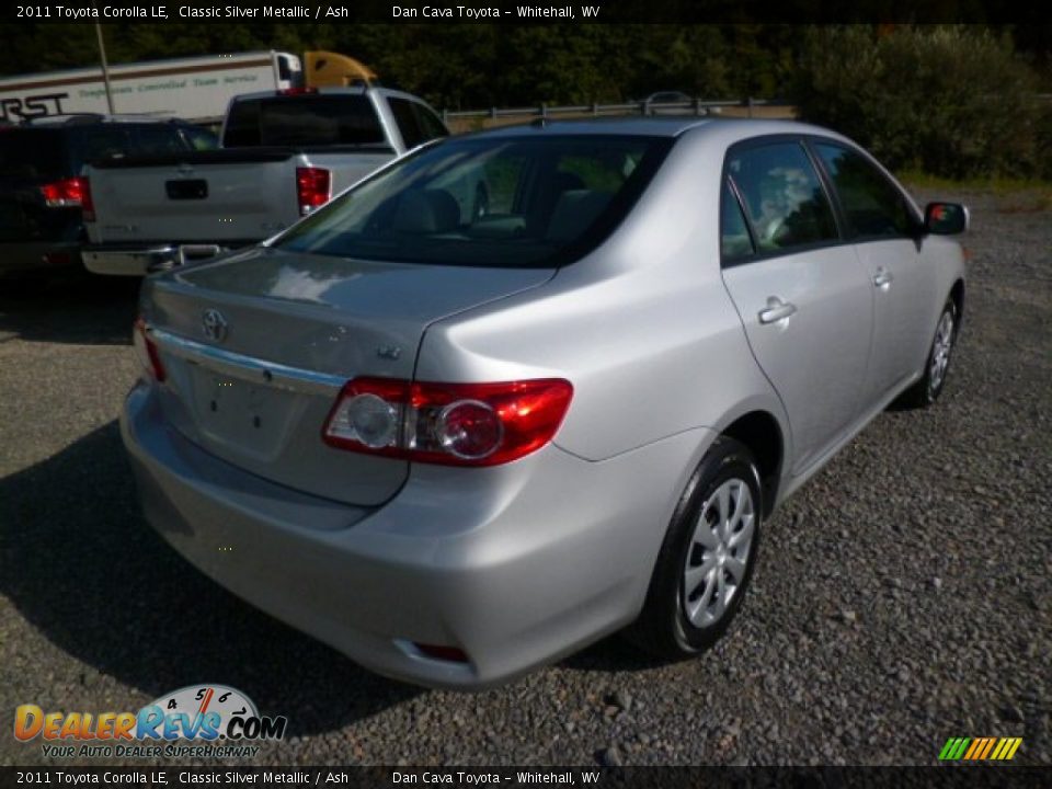 2011 Toyota Corolla LE Classic Silver Metallic / Ash Photo #6