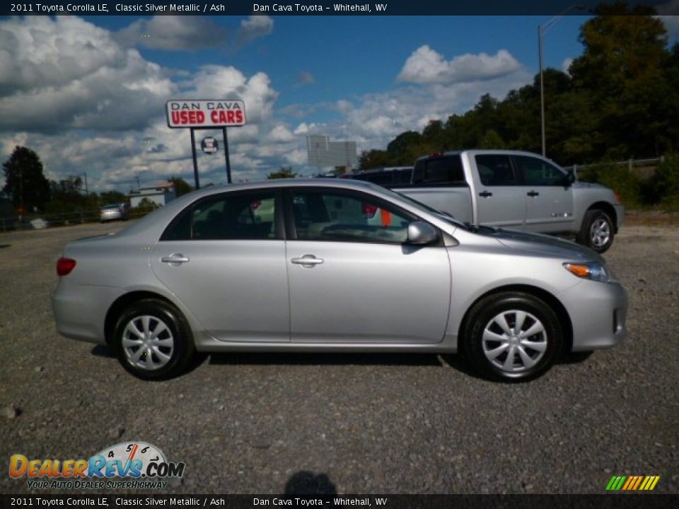 2011 Toyota Corolla LE Classic Silver Metallic / Ash Photo #7