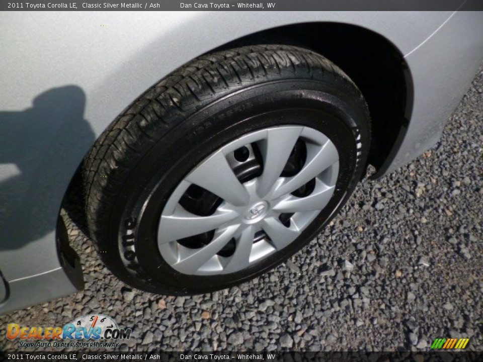 2011 Toyota Corolla LE Classic Silver Metallic / Ash Photo #8