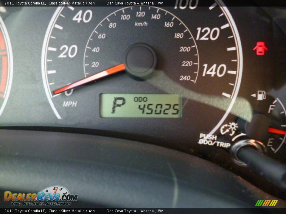 2011 Toyota Corolla LE Classic Silver Metallic / Ash Photo #15