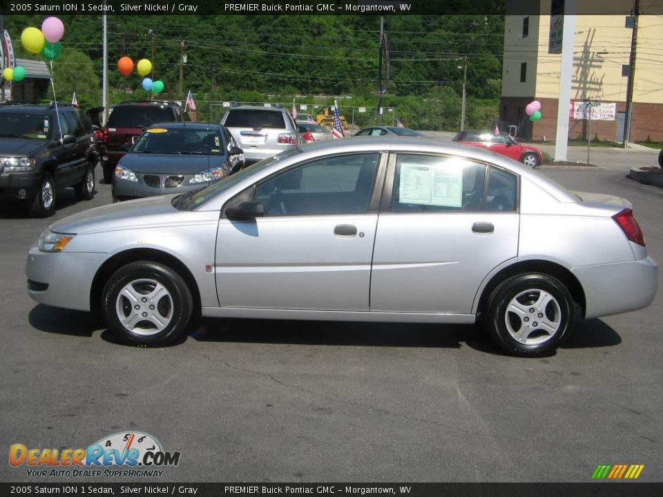 2005 Saturn ION 1 Sedan Silver Nickel / Gray Photo #3