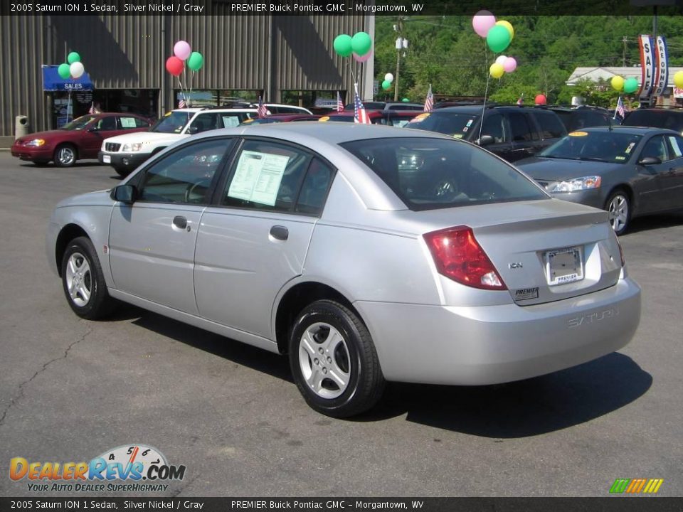 2005 Saturn ION 1 Sedan Silver Nickel / Gray Photo #4