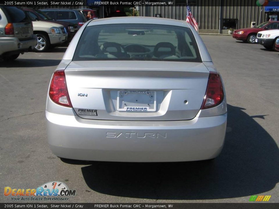2005 Saturn ION 1 Sedan Silver Nickel / Gray Photo #5