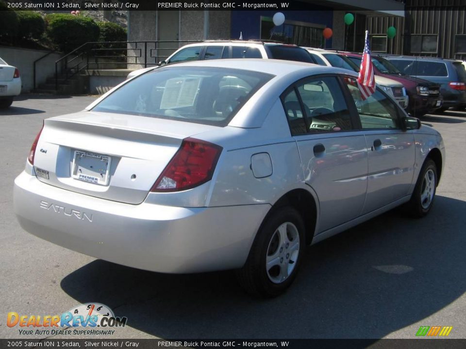 2005 Saturn ION 1 Sedan Silver Nickel / Gray Photo #6