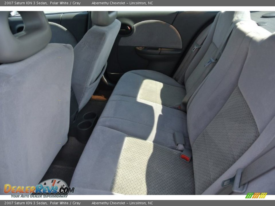 2007 Saturn ION 3 Sedan Polar White / Gray Photo #17