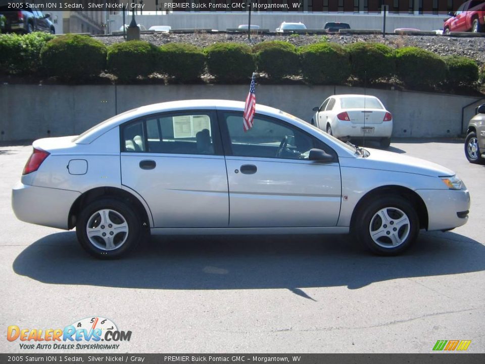 2005 Saturn ION 1 Sedan Silver Nickel / Gray Photo #7