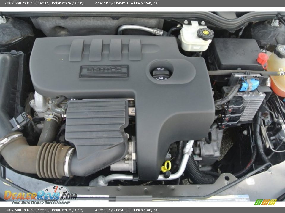 2007 Saturn ION 3 Sedan Polar White / Gray Photo #22