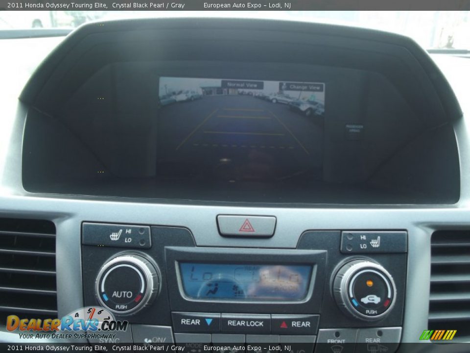 2011 Honda Odyssey Touring Elite Crystal Black Pearl / Gray Photo #32