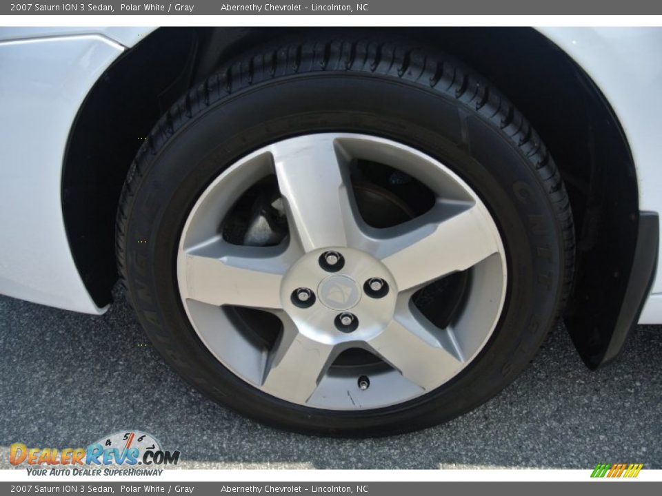 2007 Saturn ION 3 Sedan Polar White / Gray Photo #23