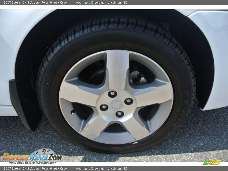 2007 Saturn ION 3 Sedan Polar White / Gray Photo #26