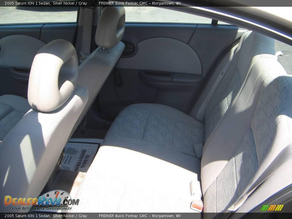 2005 Saturn ION 1 Sedan Silver Nickel / Gray Photo #10