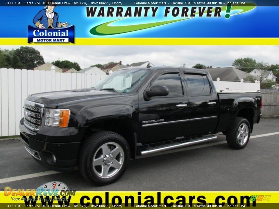 2014 GMC Sierra 2500HD Denali Crew Cab 4x4 Onyx Black / Ebony Photo #1