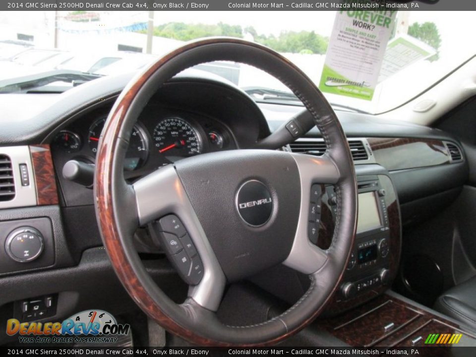 2014 GMC Sierra 2500HD Denali Crew Cab 4x4 Onyx Black / Ebony Photo #16
