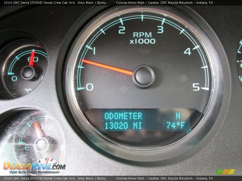 2014 GMC Sierra 2500HD Denali Crew Cab 4x4 Onyx Black / Ebony Photo #20