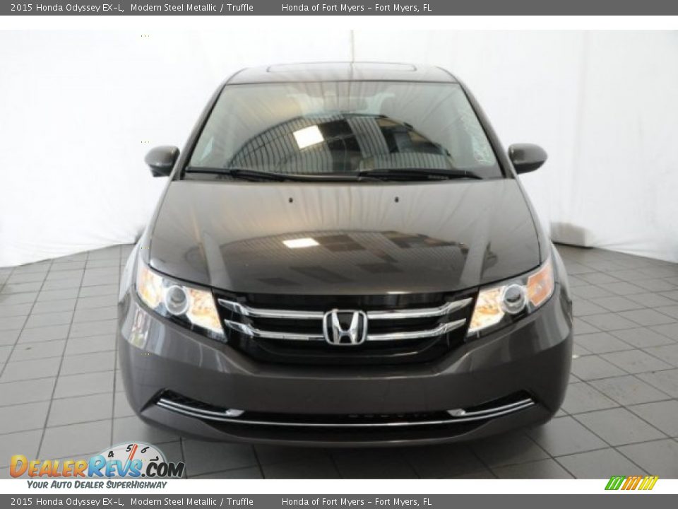 2015 Honda Odyssey EX-L Modern Steel Metallic / Truffle Photo #2