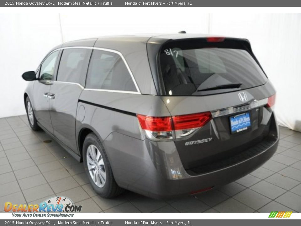 2015 Honda Odyssey EX-L Modern Steel Metallic / Truffle Photo #5