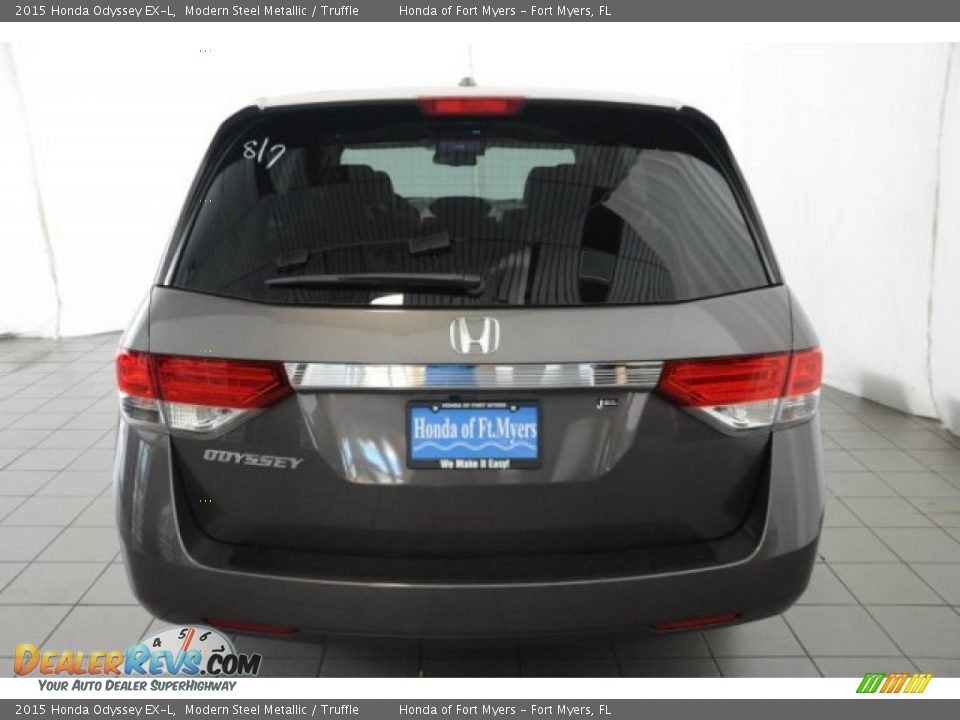 2015 Honda Odyssey EX-L Modern Steel Metallic / Truffle Photo #6