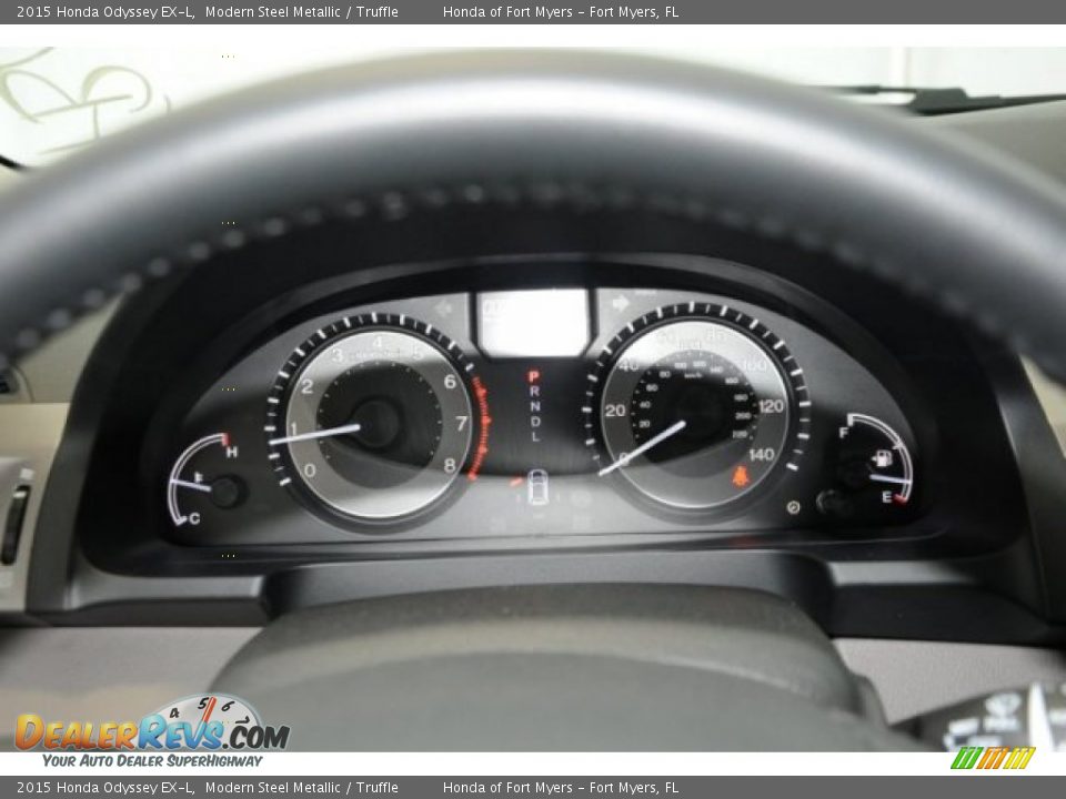 2015 Honda Odyssey EX-L Modern Steel Metallic / Truffle Photo #12