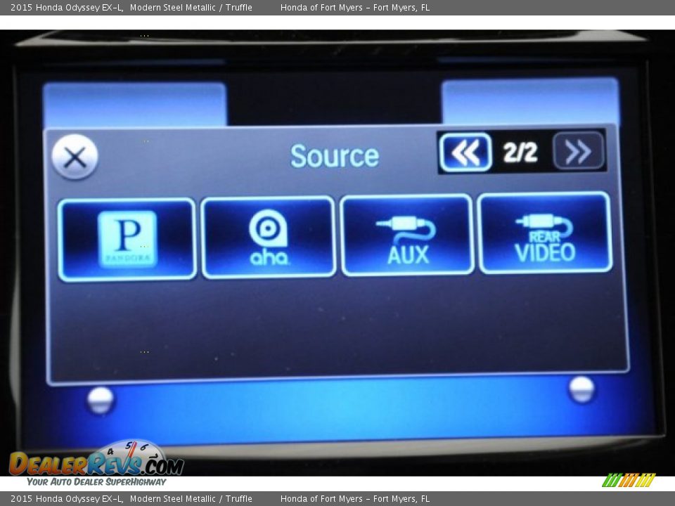 2015 Honda Odyssey EX-L Modern Steel Metallic / Truffle Photo #16