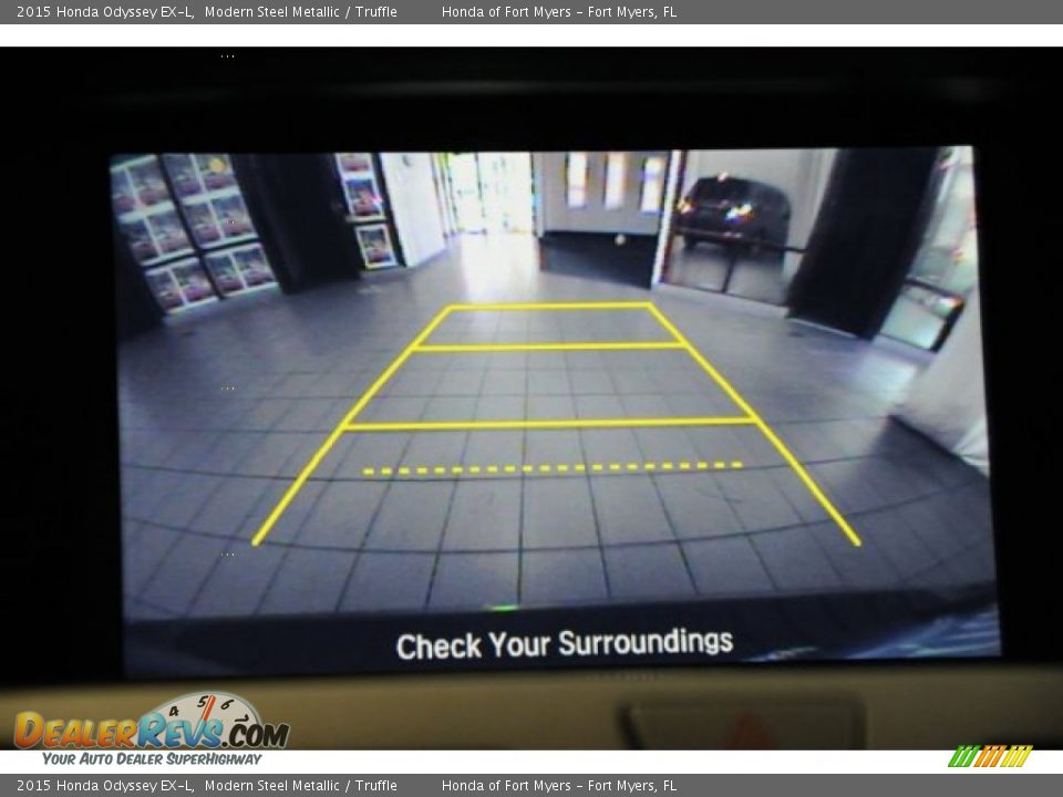 2015 Honda Odyssey EX-L Modern Steel Metallic / Truffle Photo #17