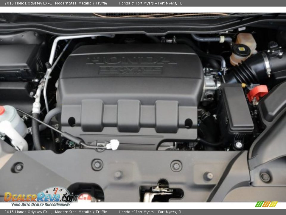 2015 Honda Odyssey EX-L Modern Steel Metallic / Truffle Photo #23
