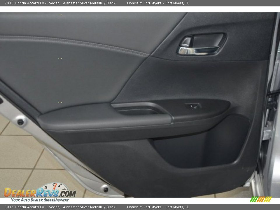 2015 Honda Accord EX-L Sedan Alabaster Silver Metallic / Black Photo #15