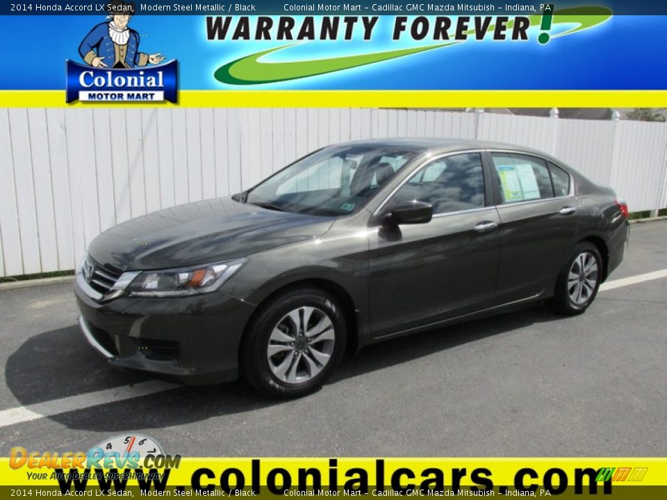 2014 Honda Accord LX Sedan Modern Steel Metallic / Black Photo #1