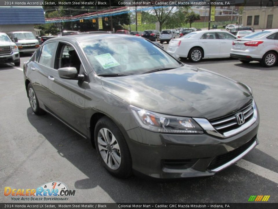2014 Honda Accord LX Sedan Modern Steel Metallic / Black Photo #7