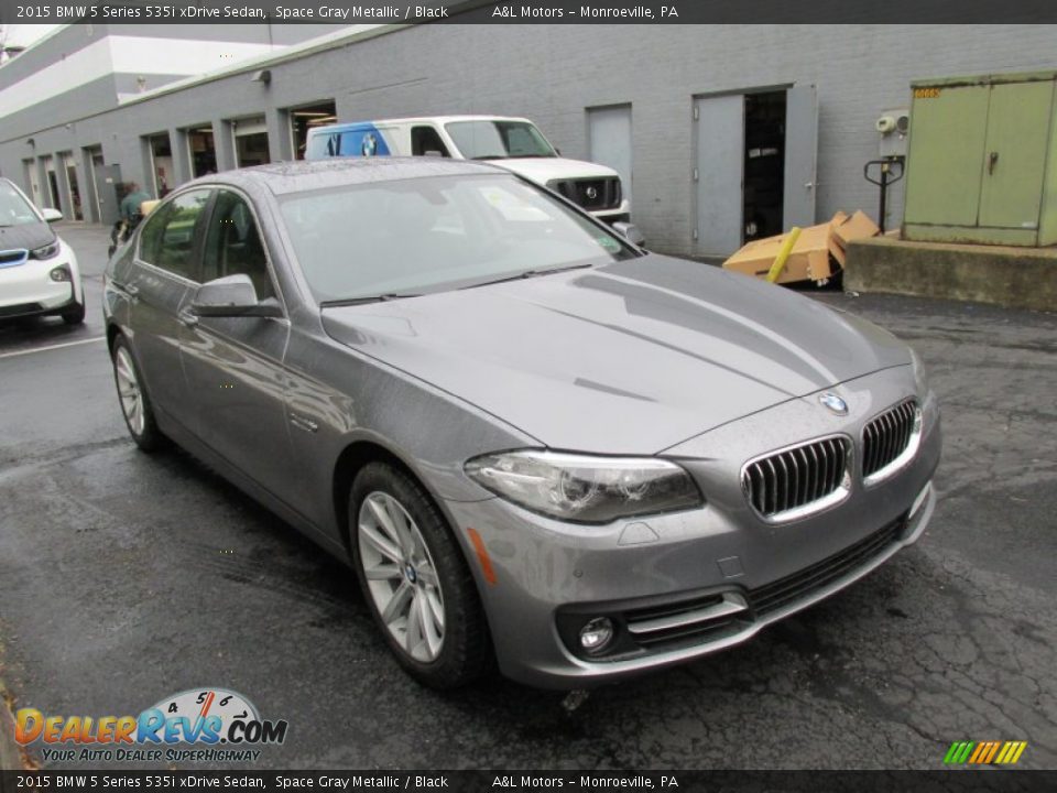 2015 BMW 5 Series 535i xDrive Sedan Space Gray Metallic / Black Photo #7