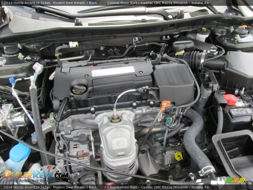 2014 Honda Accord LX Sedan Modern Steel Metallic / Black Photo #10