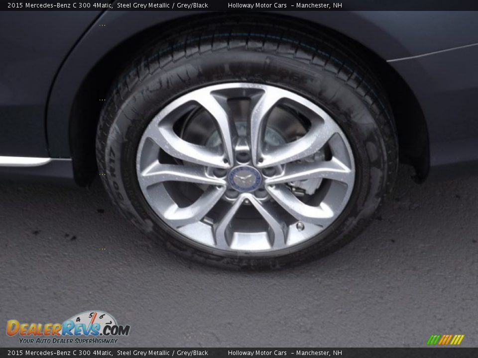 2015 Mercedes-Benz C 300 4Matic Steel Grey Metallic / Grey/Black Photo #5