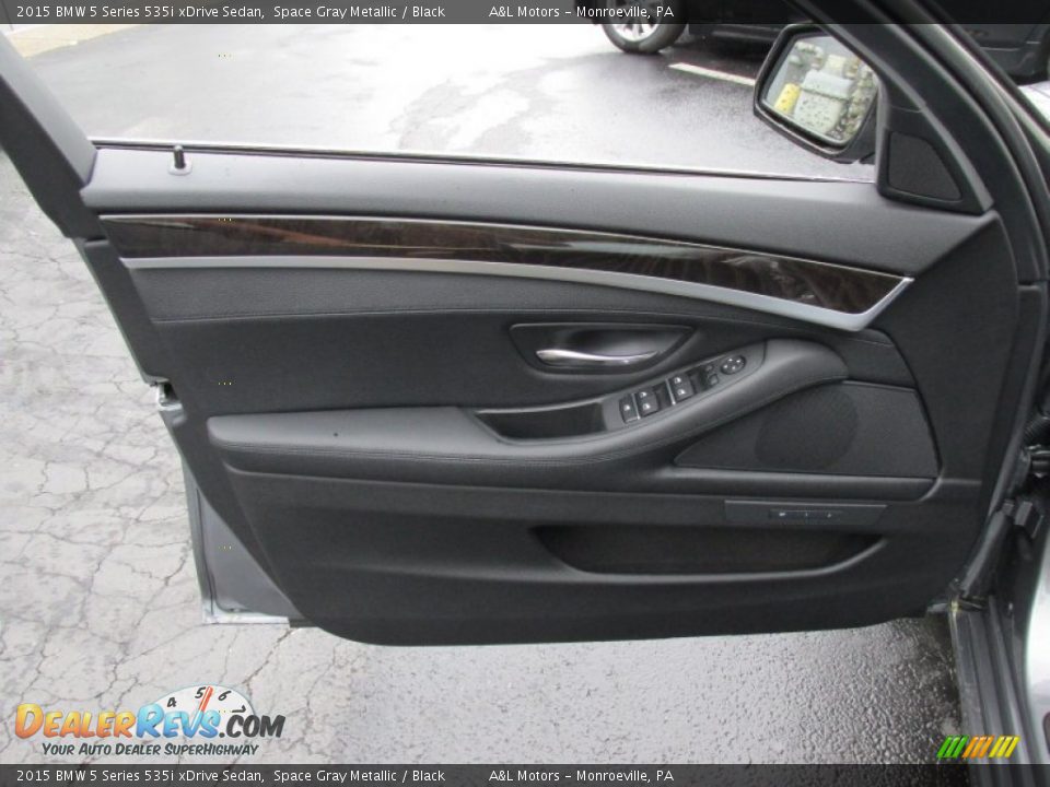 2015 BMW 5 Series 535i xDrive Sedan Space Gray Metallic / Black Photo #10