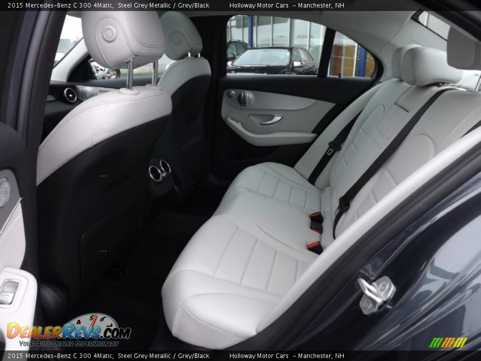 2015 Mercedes-Benz C 300 4Matic Steel Grey Metallic / Grey/Black Photo #6