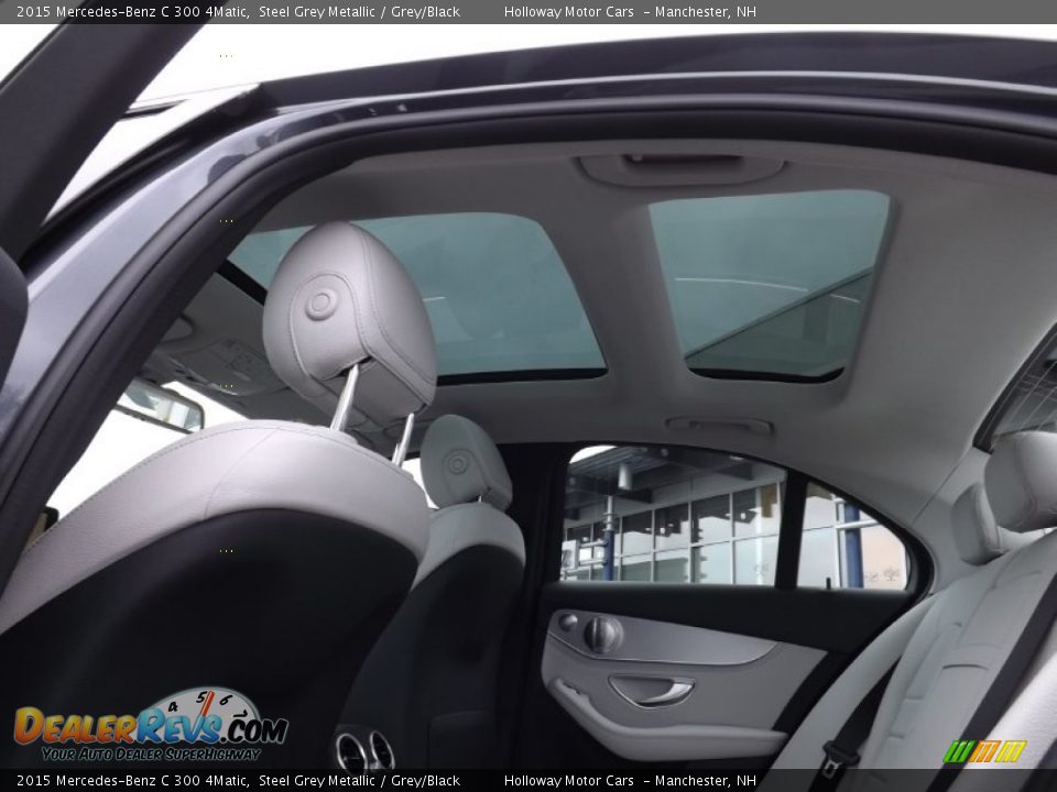 2015 Mercedes-Benz C 300 4Matic Steel Grey Metallic / Grey/Black Photo #7