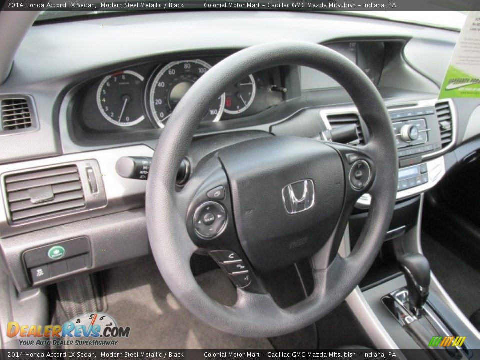 2014 Honda Accord LX Sedan Modern Steel Metallic / Black Photo #14