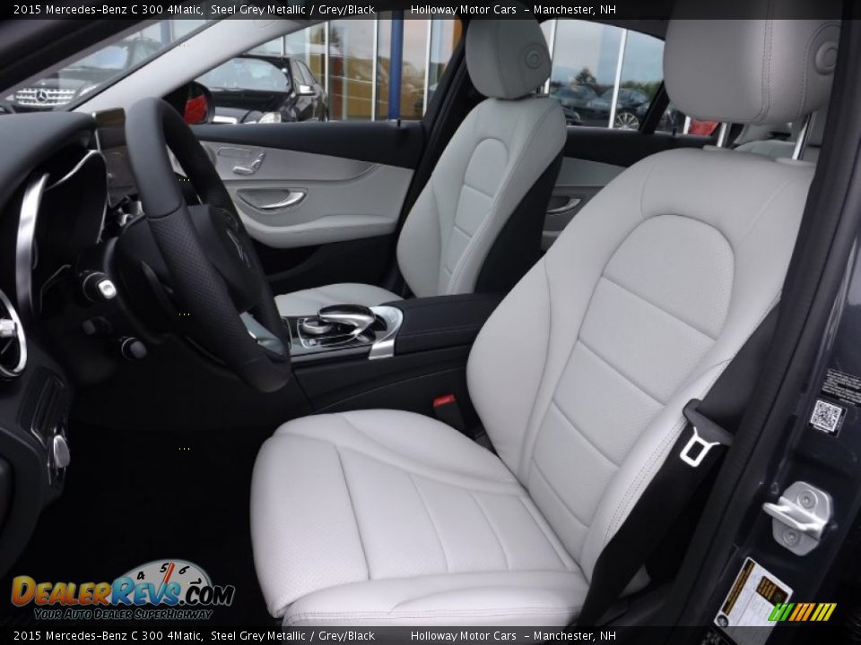 2015 Mercedes-Benz C 300 4Matic Steel Grey Metallic / Grey/Black Photo #10