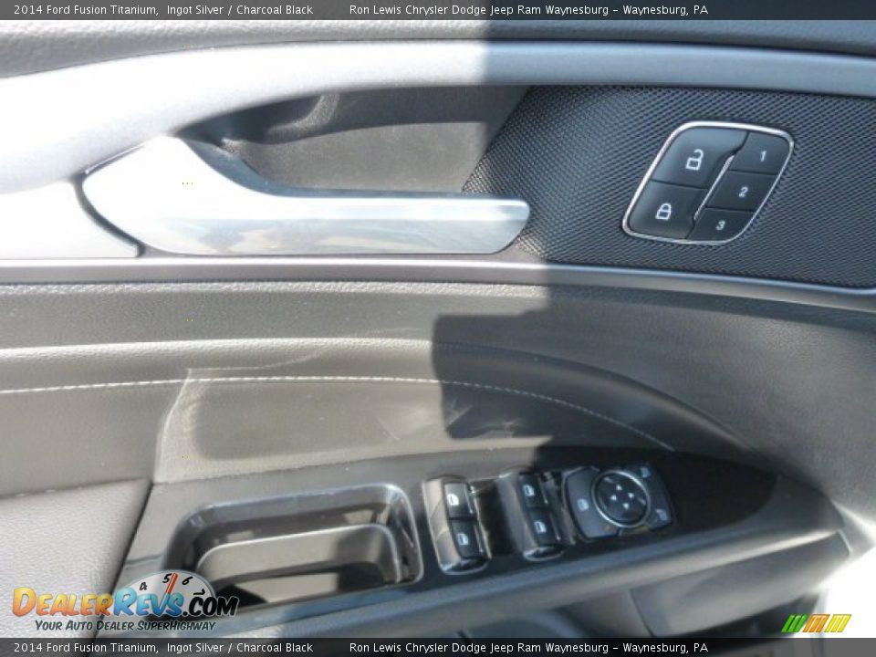 2014 Ford Fusion Titanium Ingot Silver / Charcoal Black Photo #13