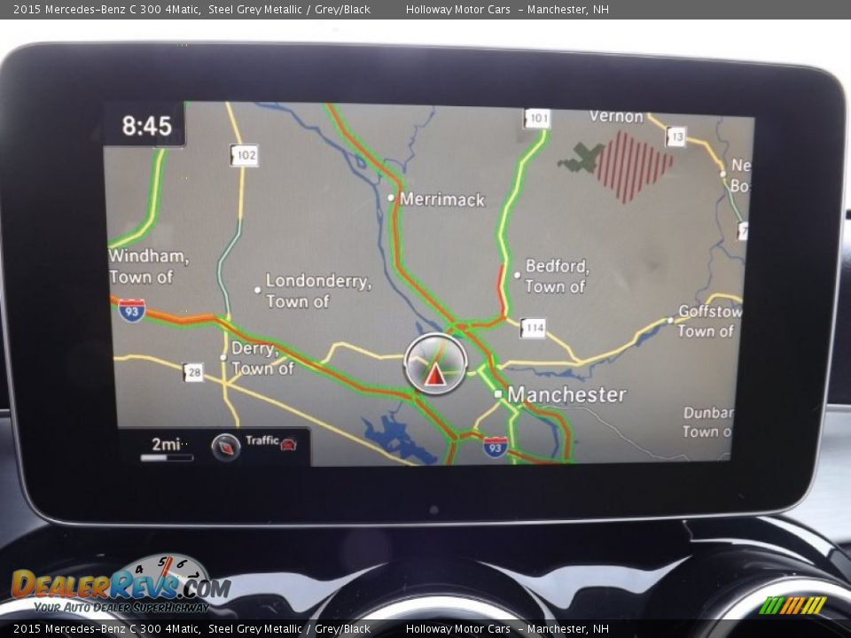 2015 Mercedes-Benz C 300 4Matic Steel Grey Metallic / Grey/Black Photo #12