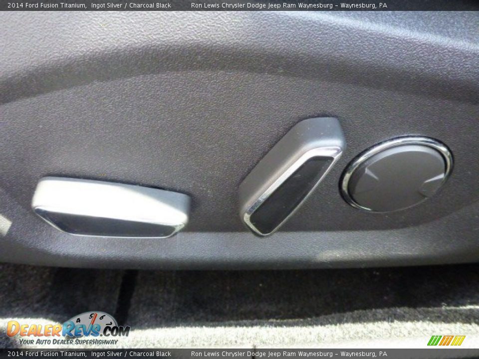 2014 Ford Fusion Titanium Ingot Silver / Charcoal Black Photo #14