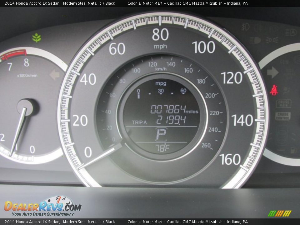 2014 Honda Accord LX Sedan Modern Steel Metallic / Black Photo #20