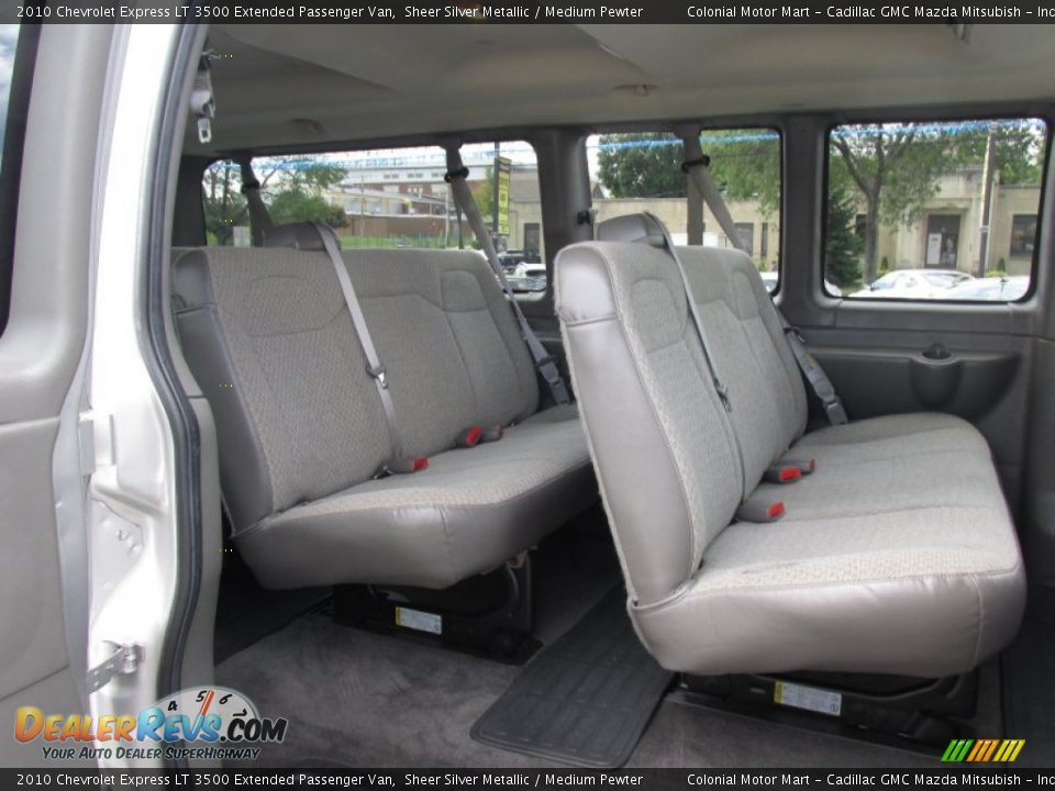 2010 Chevrolet Express LT 3500 Extended Passenger Van Sheer Silver Metallic / Medium Pewter Photo #13