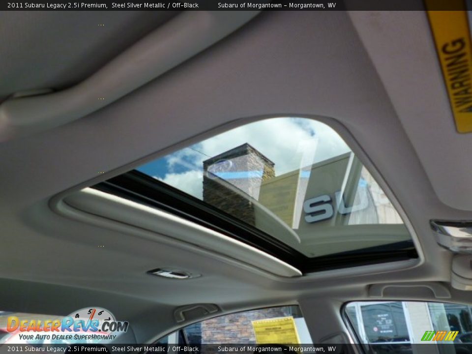 2011 Subaru Legacy 2.5i Premium Steel Silver Metallic / Off-Black Photo #5